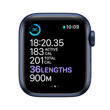 Apple Watch Series 6 (GPS 44mm) - Blue Aluminum Case with Deep Navy Sport Band-Let’s Talk Deals!