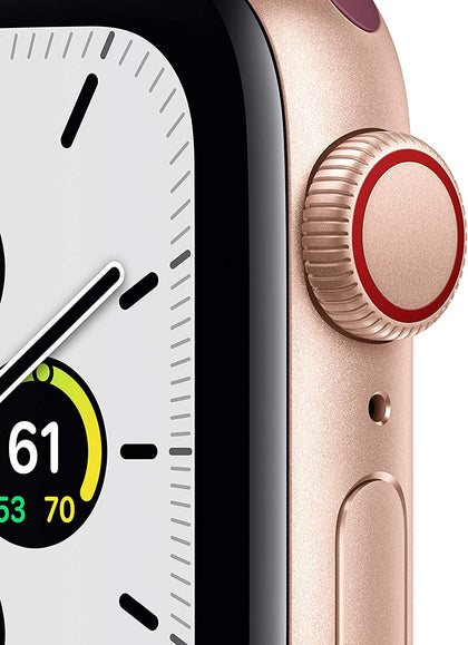 New Apple Watch SE (GPS + Cellular, 40mm) - Gold Aluminum Case with Plum Sport Loop-Let’s Talk Deals!