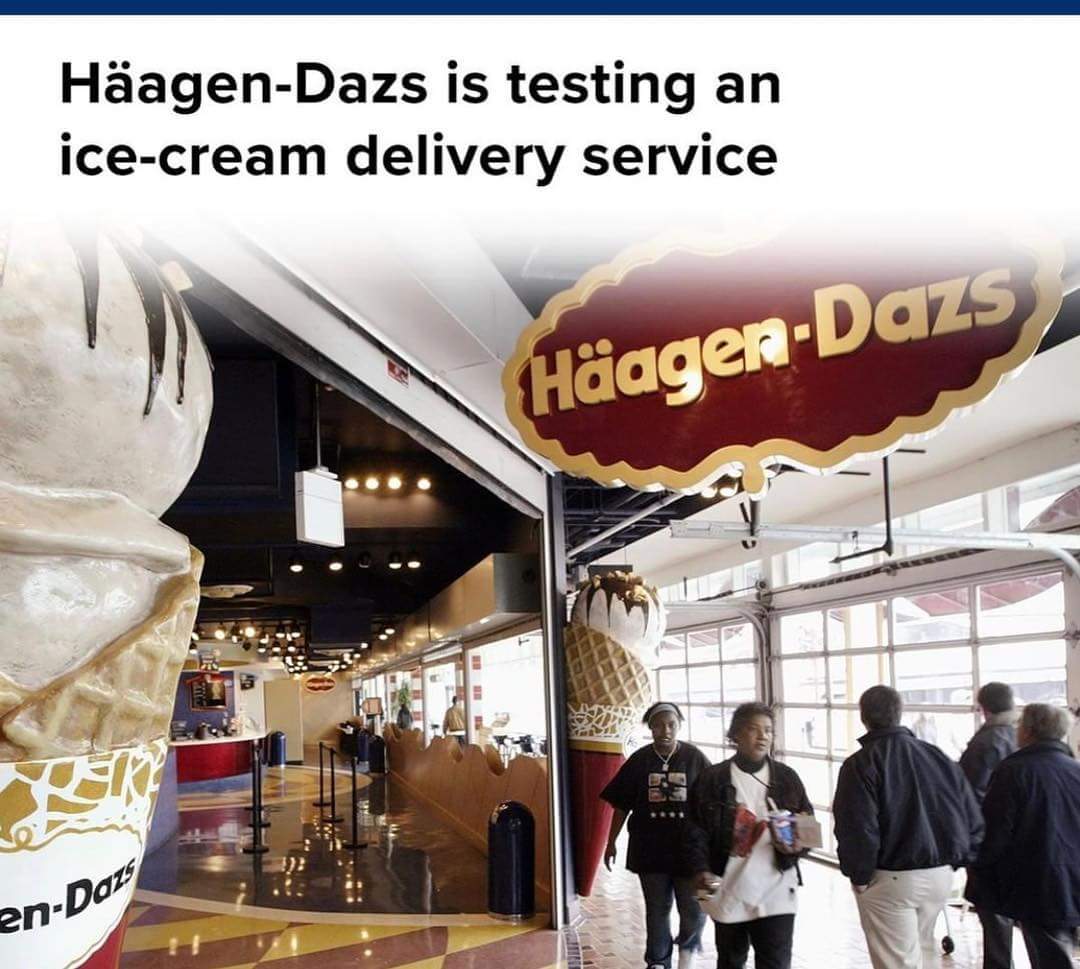 Haagen Dazs Is Testing An Ice Cream Delivery Service!
