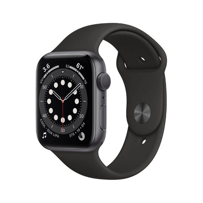 Apple Watch Series 6 (GPS, 44mm) - Space Gray - Aluminum Case with Black - Sport Band-Let’s Talk Deals!