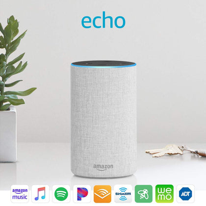 Amazon Echo 2nd Generation Speaker sandstone fabric-Let’s Talk Deals!