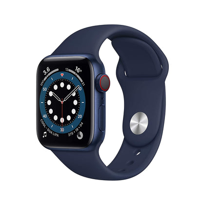 Apple Watch Series 6 (GPS 44mm) - Blue Aluminum Case with Deep Navy Sport Band-Let’s Talk Deals!