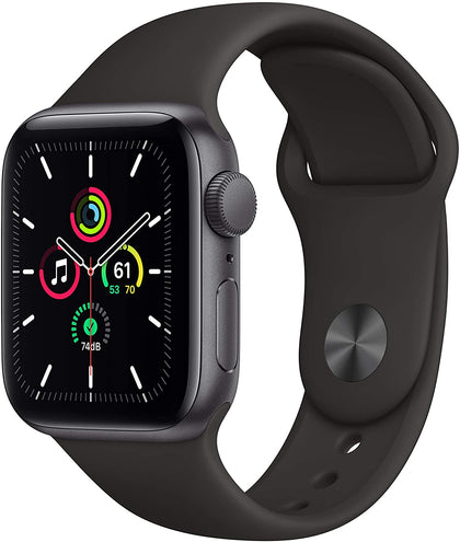 New Apple Watch SE (GPS, 40mm) - Space Gray Aluminum Case with Black Sport Band-Let’s Talk Deals!