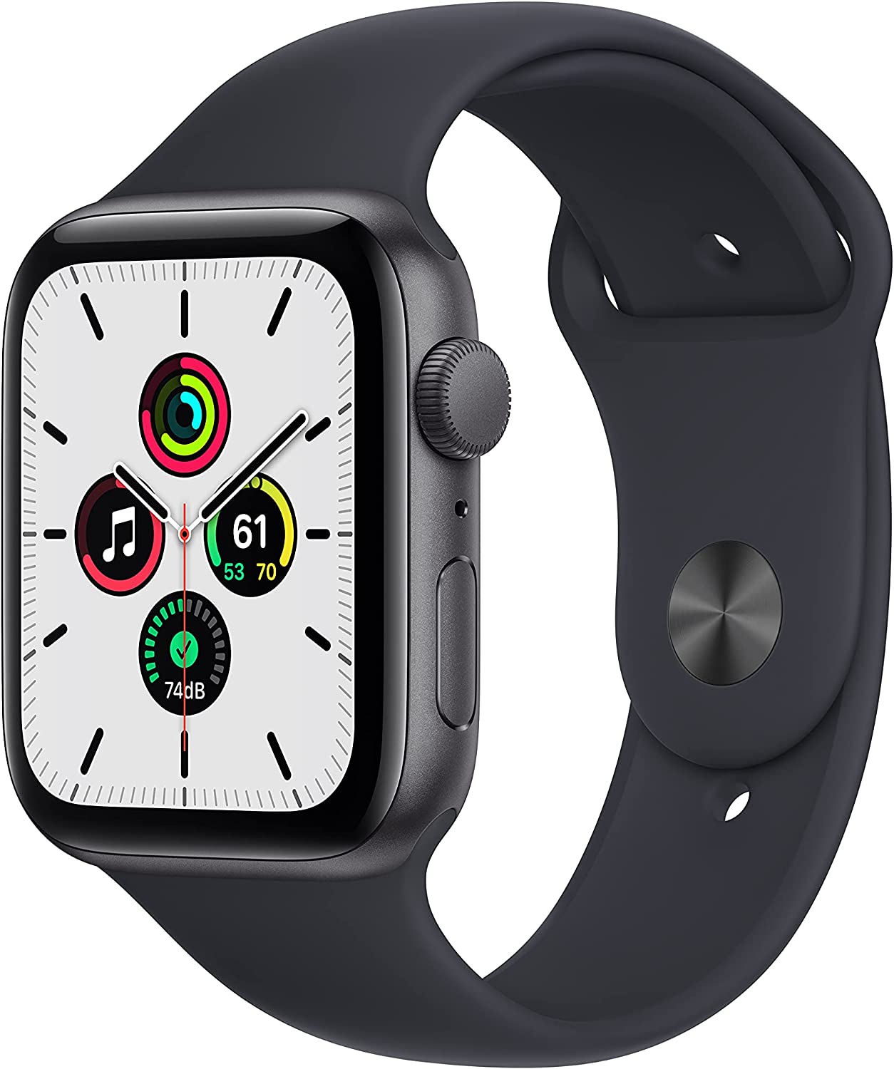 New Apple Watch SE (GPS, 44mm) - Space Gray Aluminium Case with