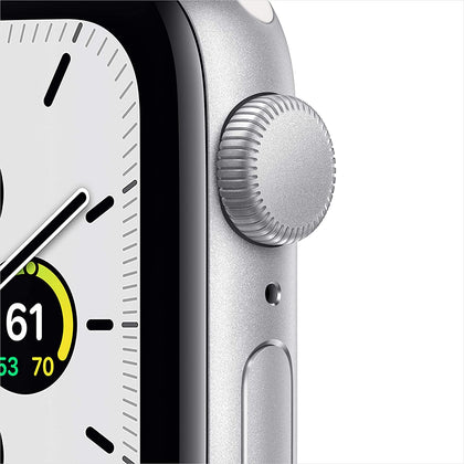 New Apple Watch SE (GPS, 44mm) - Silver Aluminum Case with White Sport Band-Let’s Talk Deals!