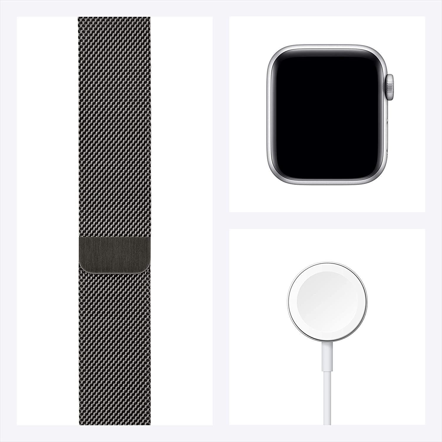 Apple Watch Series 6 (GPS + Cellular, 40mm) - Graphite Stainless Steel Case with Graphite Milanese Loop
