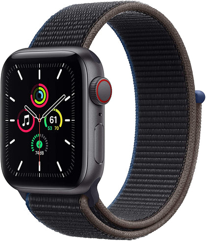 New Apple Watch SE (GPS + Cellular, 40mm) - Space Gray Aluminum Case with Charcoal Sport Loop-Let’s Talk Deals!