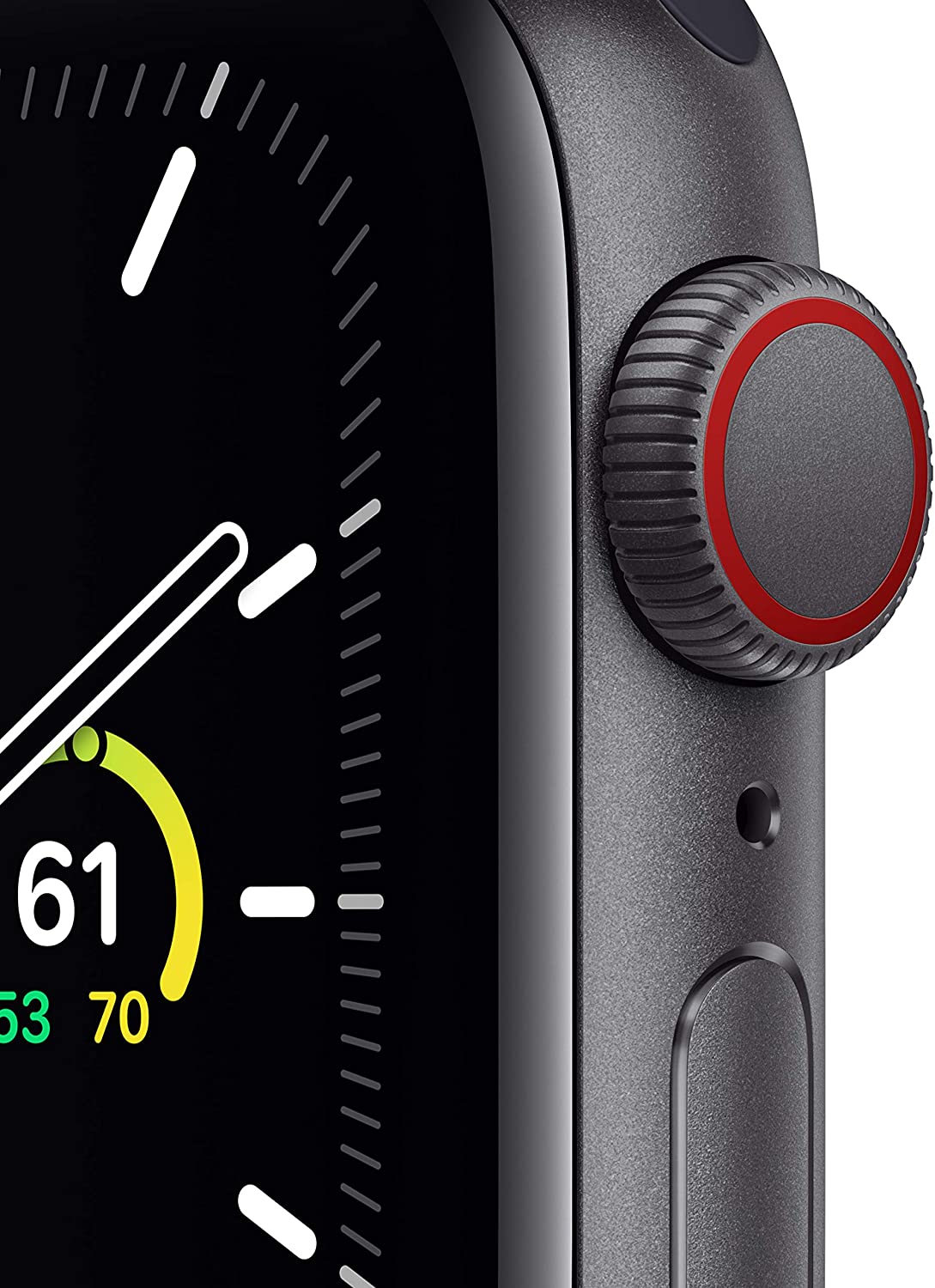 New Apple Watch SE (GPS + Cellular, 40mm) - Space Gray Aluminum Case with Charcoal Sport Loop