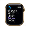 Apple Watch Series 6 (GPS + Cellular, 44mm) - Gold Stainless Steel Case with Gold Milanese Loop