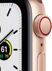 New Apple Watch SE (GPS + Cellular, 40mm) - Gold Aluminum Case with Plum Sport Loop