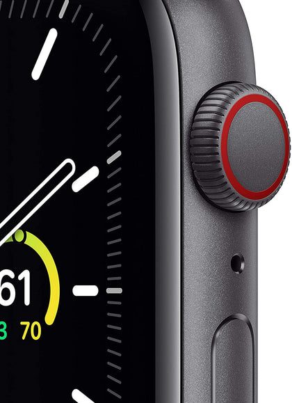New Apple Watch SE (GPS + Cellular, 44mm) - Space Gray Aluminum Case with Charcoal Sport Loop-Let’s Talk Deals!