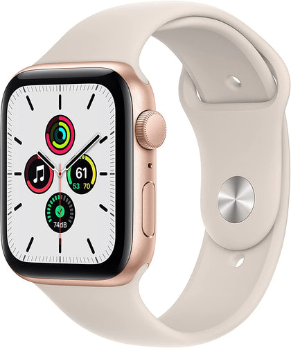 New Apple Watch SE (GPS, 40mm) - Gold Aluminum Case with Starlight Sport Band