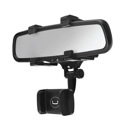 REARVIEW MIRROR CELL PHONE HOLDER